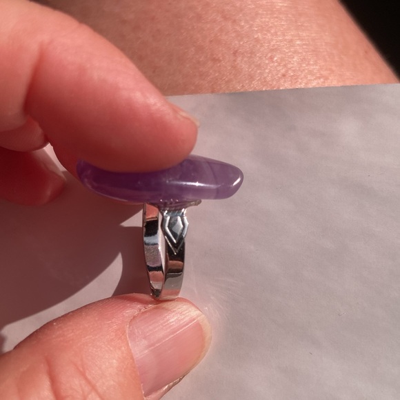Amethyst adjustable ring - Picture 4 of 5